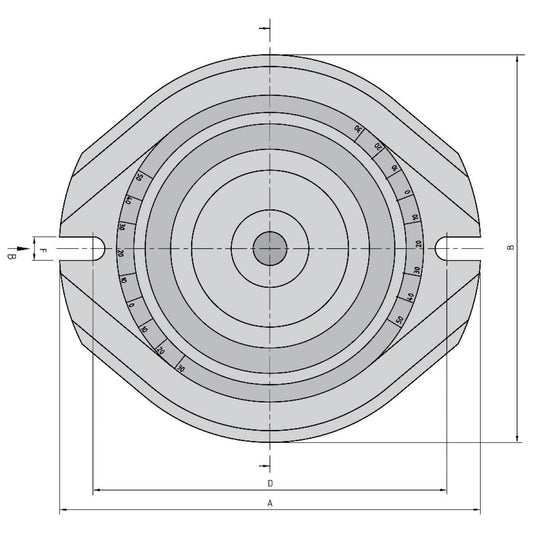 Swivel base for machine vice ATW-675 / ATW689
