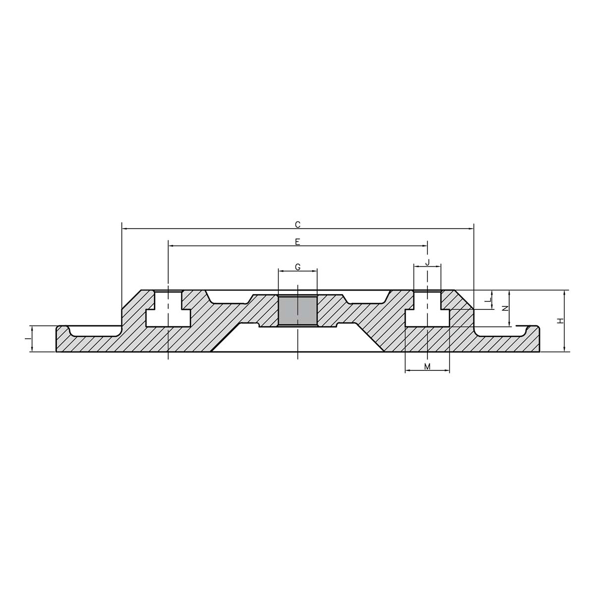 Swivel base for machine vice ATW-810