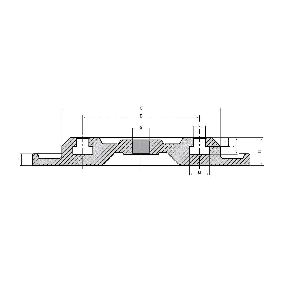 Swivel base for machine vice HP-40