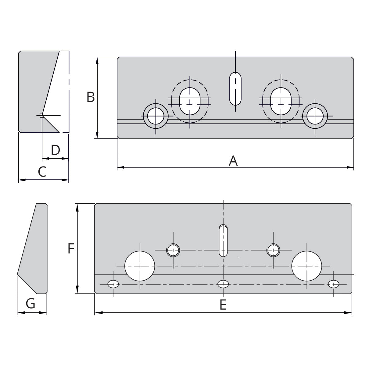 Pair of Hold down jaws for HP-40
