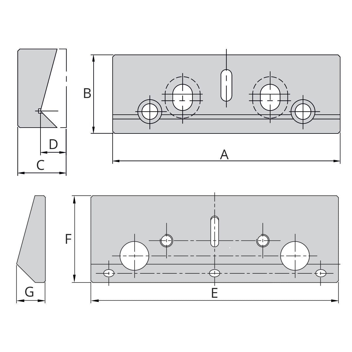 Pair of Hold down jaws for HP-50 | MP-50