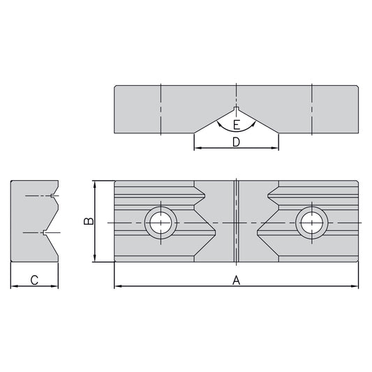 Prismatic jaw (1 pc.) for ATW-40/ ATD-460