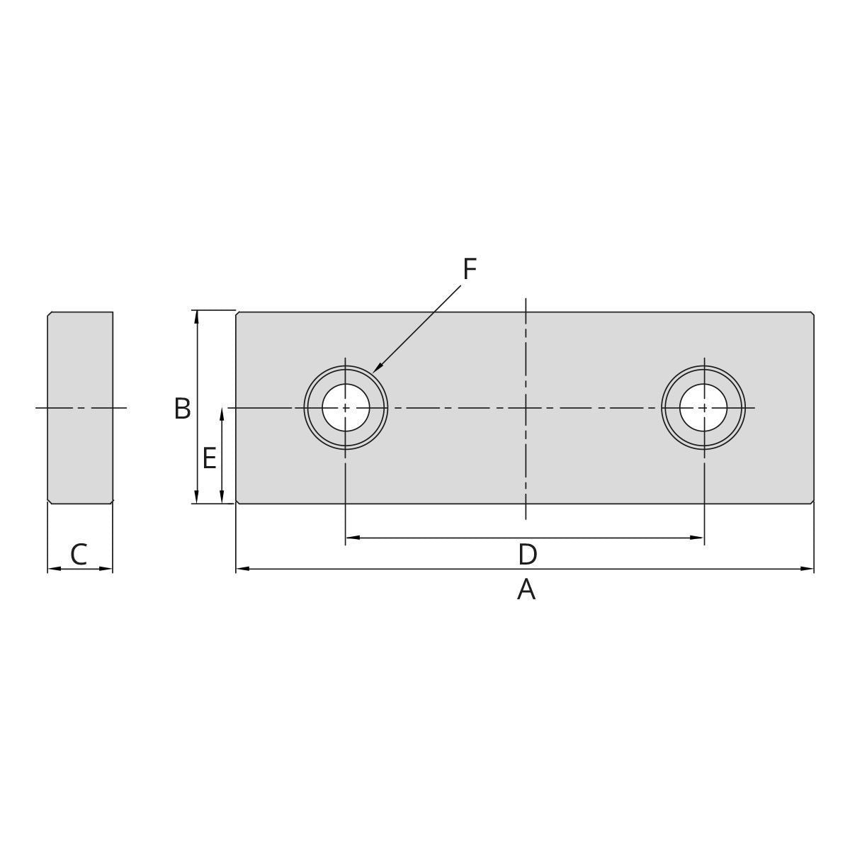 Pair of clamping jaws for AVQ-125 | AVL-125
