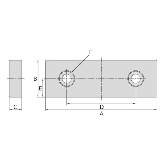 2 Pairs of clamping jaws for TLD-40