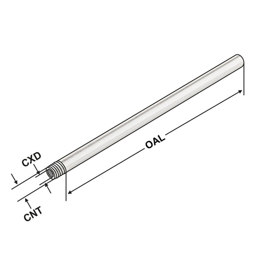 Coolant tube M6 M6 - 4 - 100