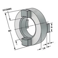 Clutch drive rings DIN 6366 Ø 16 mm