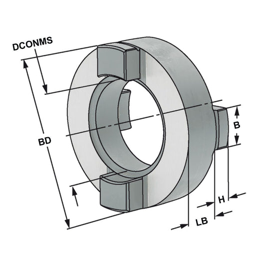 Clutch drive rings DIN 6366 Ø 22 mm