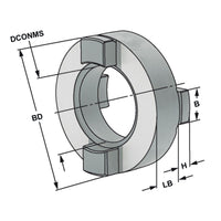 Clutch drive rings DIN 6366 Ø 40 mm