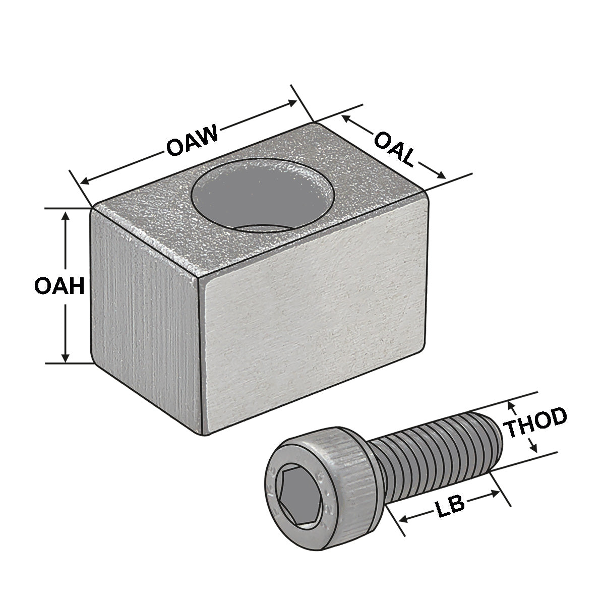 Driving key for Shell mill holder Ø 22 mm