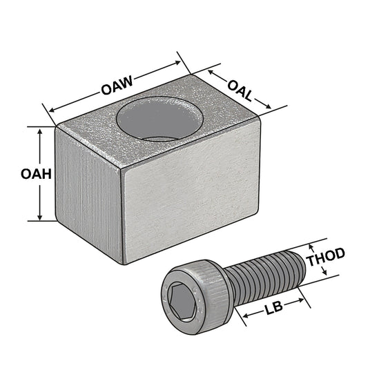 Driving key for Shell mill holder Ø 22 mm