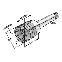 Quick change tapping chuck MK 3 - M3-M14 - Gr.1