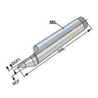 Solid half point MK 2 | DIN 806 HE