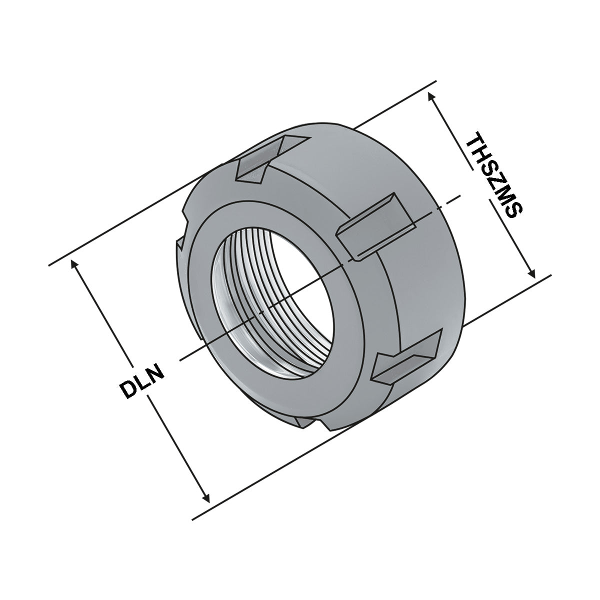 Clamping nut ER 40 | 3-26 | balanced