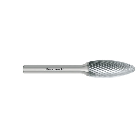 Tungsten carbide burr uncoated Flame/ HP-2 d1=12 / l2=32 / d2=6 / l1=77mm