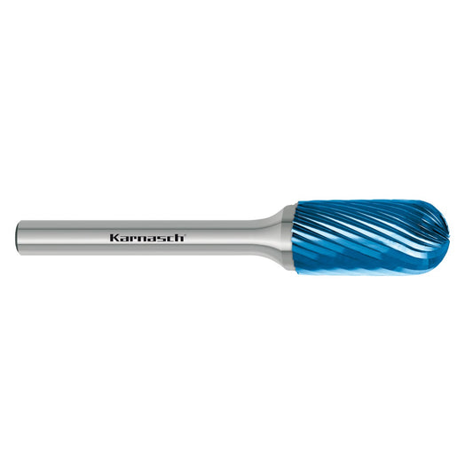Tungsten carbide burr Blue-Tec coated WRC / HP-2 d1=3 / l2=14 / d2=3 / l1=38mm