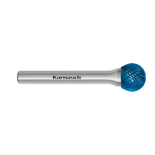 Tungsten carbide burr Blue-Tec coated KUD/ HP-4 d1=4 / l2=3,4 / d2=3 / l1=38mm