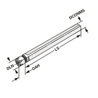 Collet chuck with straight shank with Mini nut ER16 - 1/10 - 149 | Ø = 20
