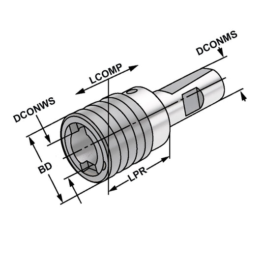 Quick change tapping chuck 20 - M3-M14 - Gr.1
