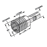 Quick change tapping chuck 25 - M5-M22 - Gr.2