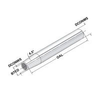 Shrink fit extensions 4,5° 20 - 10 - 150