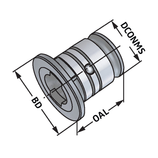 Reducing adaptors for quick change adaptors Size 2 to size 1