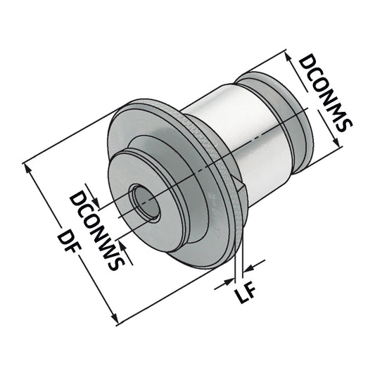 Quick change adaptors without safety clutch Size 2 | 12 x 9