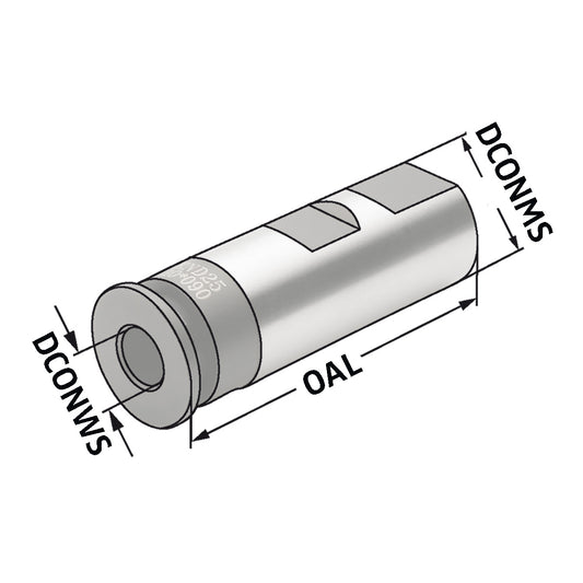 Clamping sleeves for taps with quick change DCONMS=32 | 8 x 6,2