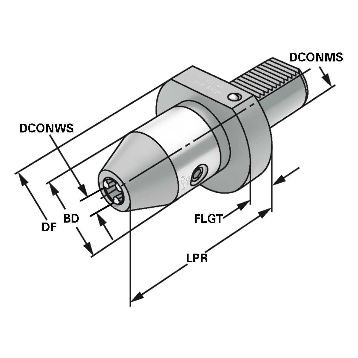 CNC-Drill chuck 20 - 1/13 - 90