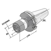 Quick change tapping chuck SK 30 - M3-M14 - Gr.1