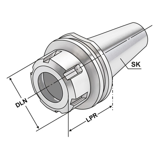 ER-Collet chuck  SK 30 - 2/16 - 50 | ER 25
