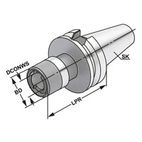 Quick change tapping chuck BT 30 - M5-M22 - Gr.2