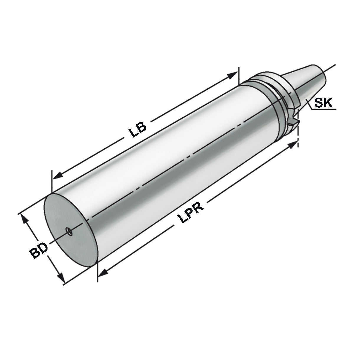 Boring bar blank BT 30 - 40,5 - 160
