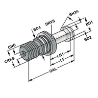 Pull studs ~ISO 7388-3 | Form JD | M12 | 45° | with drill through | incl. O-ring