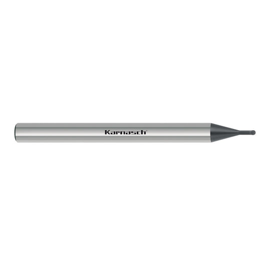 Micro 3D ball nose end mill HSC/HHC d= 4,0 / r=2,00 / L3= 8,0 mm / Z=2 D-CC for machining in cemented carbide