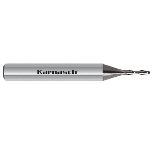 Solid Carbide Miniature ball nose end mill long HSC d=1,0/r=0,5/Z=2 UFX-1 Nano - 10 items per unit -