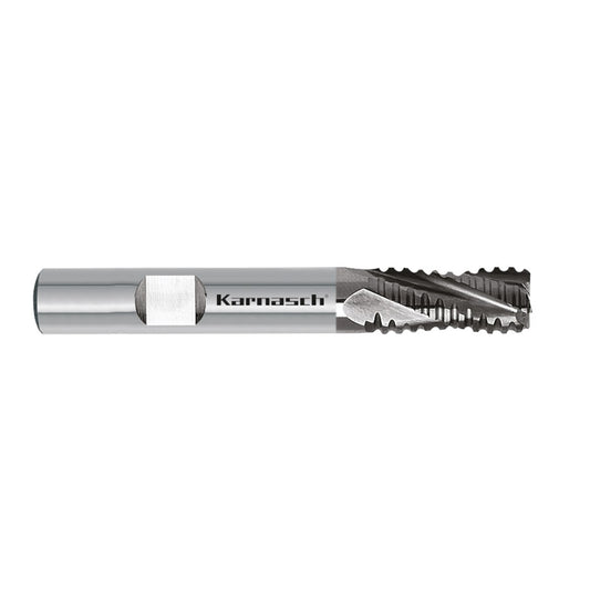 Solid carbide roughing end mill with HXF-profil d= 12,0 mm shank HB DVC - X3 long HSC/HPC