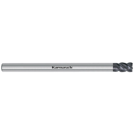 Solid carbide end mill overlong HSC/HHC d= 9,0 / r=0,5 mm shank 8 UFX-3