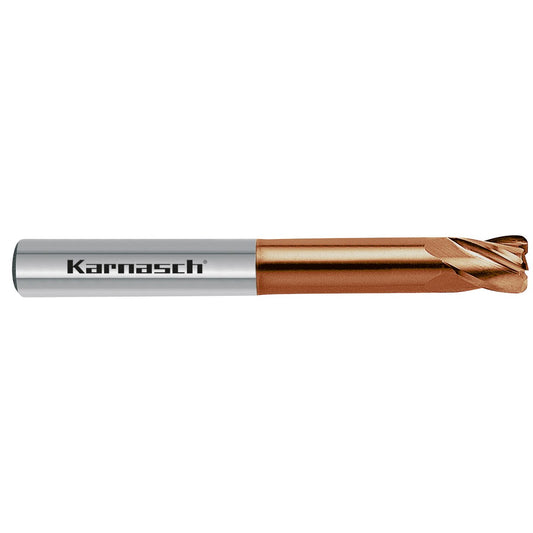 Solid carbide end mill with corner radius short, Value Tool / < HRC / HCS d=10,0 / r= 1,0 / L3=32 mm XVCÂ²