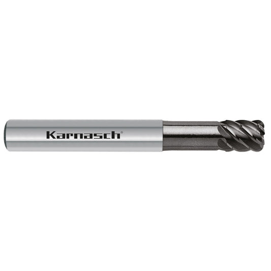 Solid carbide end mill with corner radius, short Superfinish, Rockwell Cutter / HSC/HHC d= 5,0 / r= 0,5 / L3= 18 mm UFX-3