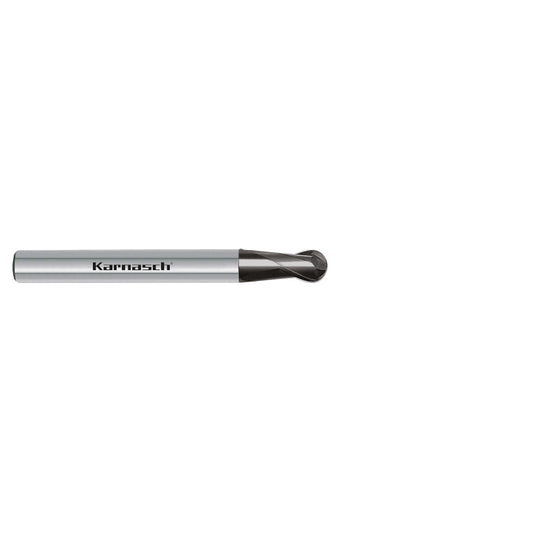Solid carbide 3D end mill, short, Rockwell Cutter d= 4,0/ r= 2,00 / shank 4 mm HHC UFX 24
