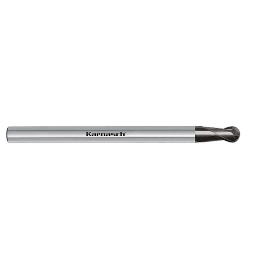 Solid carbide 3D end mill, long, Rockwell Cutter d= 10,0 / r= 5,0 / shank 10 mm HHC UFX 24