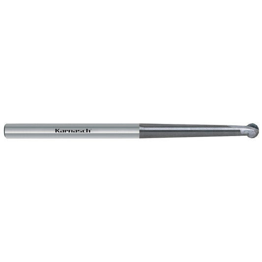 Solid carbide 3D end mill, extra long with ball nose 250Â°, HHC/HSC d= 6,0 / r= 3,0 / L3= 45 mm UFX-3