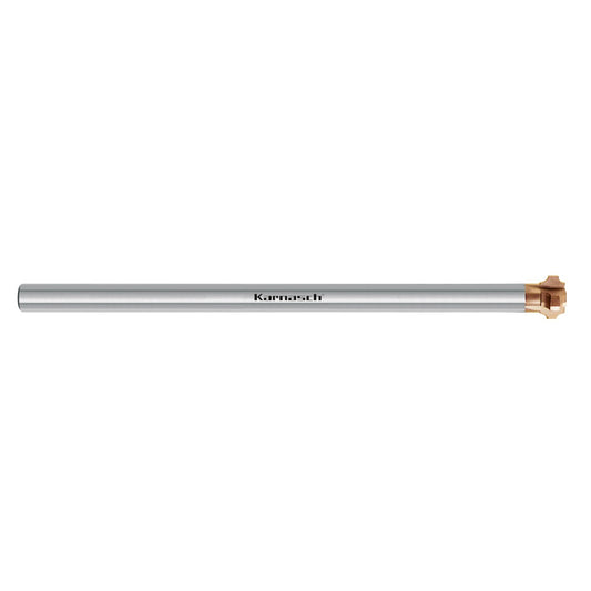 Solid carbide quatercircle burr remover forward and backward, long r=1,2 / L1=100 mm HXC-NanoÂ³