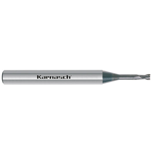 Solid carbide Micro end mill with corner radius d= 6,0 / r=1,00 / L3= 100,0 / Z=2 / d2=8 DCC 0318 - graphite / zirconium Alternative: Art. 3065440600.100.100