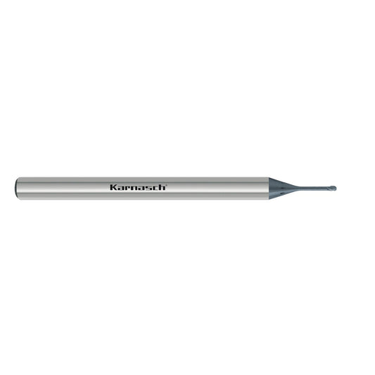Solid carbide 3D ball nose end mill d=3,0/r=1,5/L3=20,0/ Z3 DCC 0318 With cooling holes in shank-graphite/zirconium