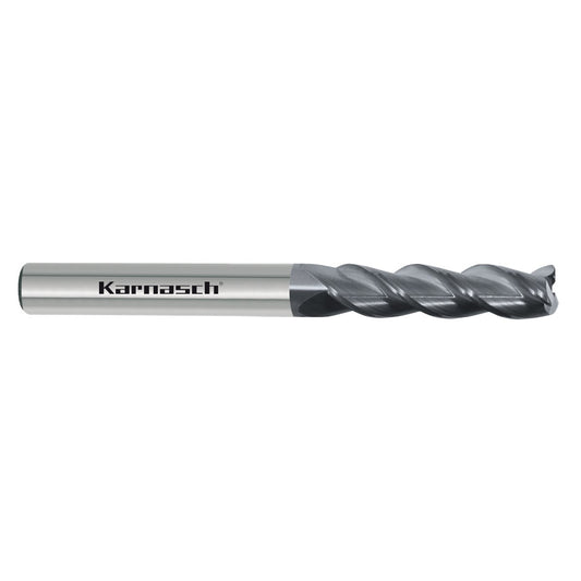 Solid carbide roughing end mill,  with corner radius / DCC 0318 - Graphite d= 5,0 / r= 0,30 / L2= 30 / L3= without / Z=3