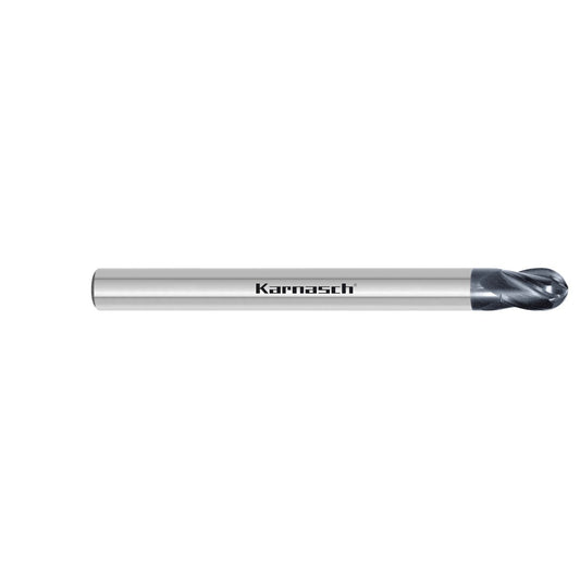 Solid carbide 3D ball nose end mill  'FOURWIN', for titanium d= 4,0 / r= 2,00 / L3= without / L1= 55 mm TI-X2