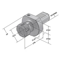 ER-Collet chuck  - form E4 E4 - 30 x 2/20 | ER 32
