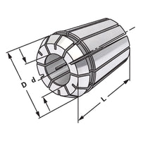 ER-Precision collet ER8 | 4004EP | < 5µm | Ø 2,5 - 2,0