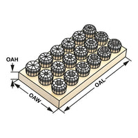 Collets set | 5 µm | ER11 | stainless steel 4008 ESP